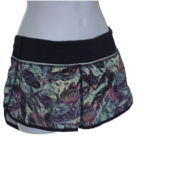 Lululemon Speed Short 4-way Stretch Iridescent Multi Deep Navy 2.5” Run Size 10 - Picture 2 of 6
